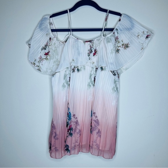 Lauren Conrad Flowy Lined Off-the-Shoulder Blouse - Picture 1 of 8